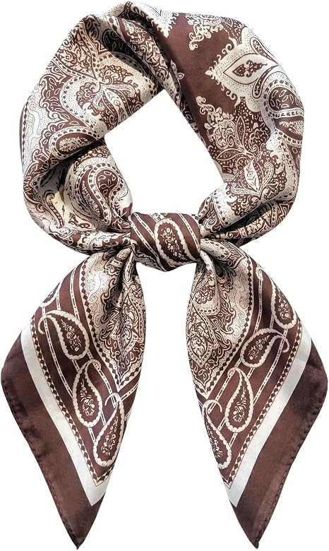 Head Hair Scarf for Women Neck Scarf Like Satin Silk Hair Bandana Square Scarves Fashion Accessor... | Amazon (US)
