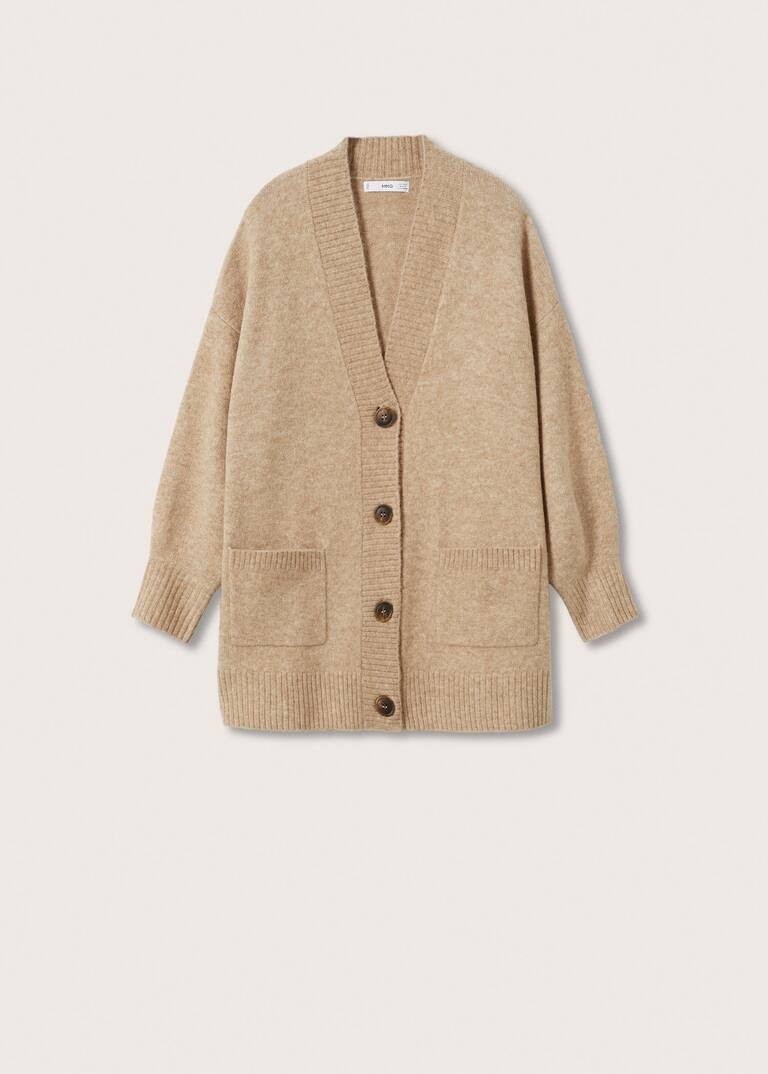 Oversize knit cardigan | MANGO (US)