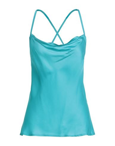Rebel Queen By Liu •jo Woman Top Turquoise Size S Viscose | YOOX (US)