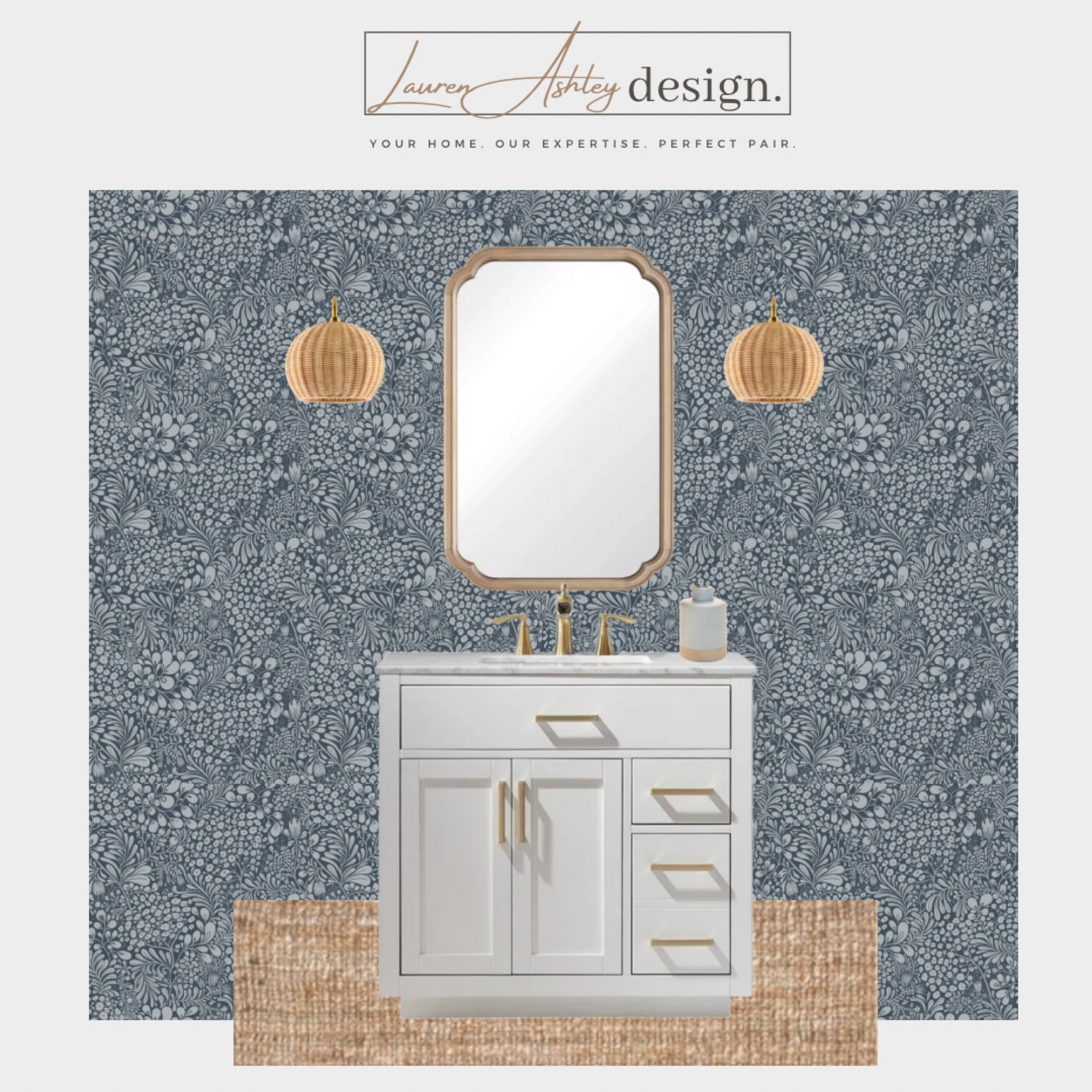 This beautiful bathroom look features wallpaper from wayfair that is on sale for $2/sqft this weekend! What a steal?! 

Love statement wallpaper! 

#LTKsalealert #LTKunder50 #LTKhome