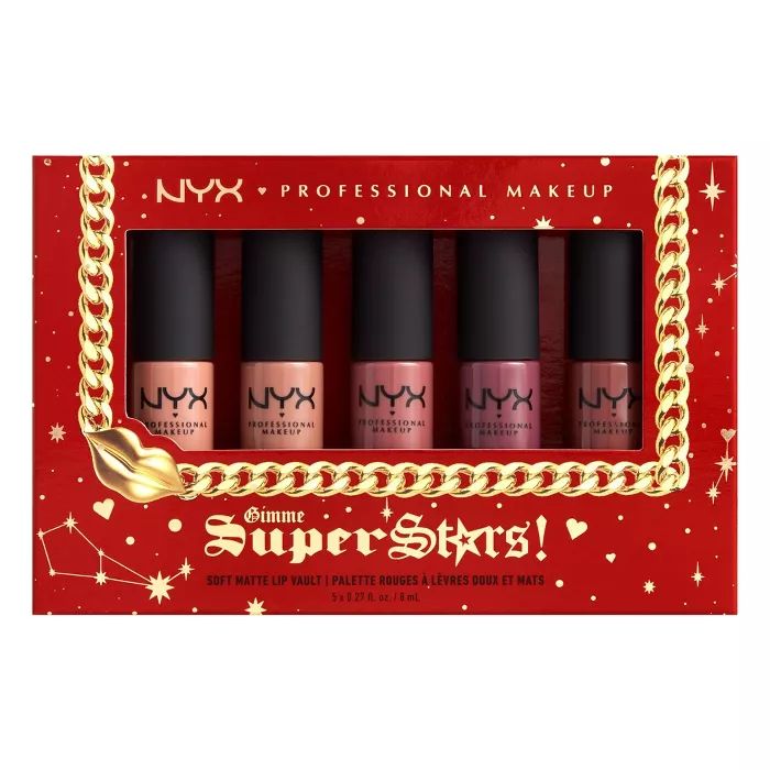 NYX Professional Makeup Soft Matte Lip Cream Vault Gift Set - 5pc | Target