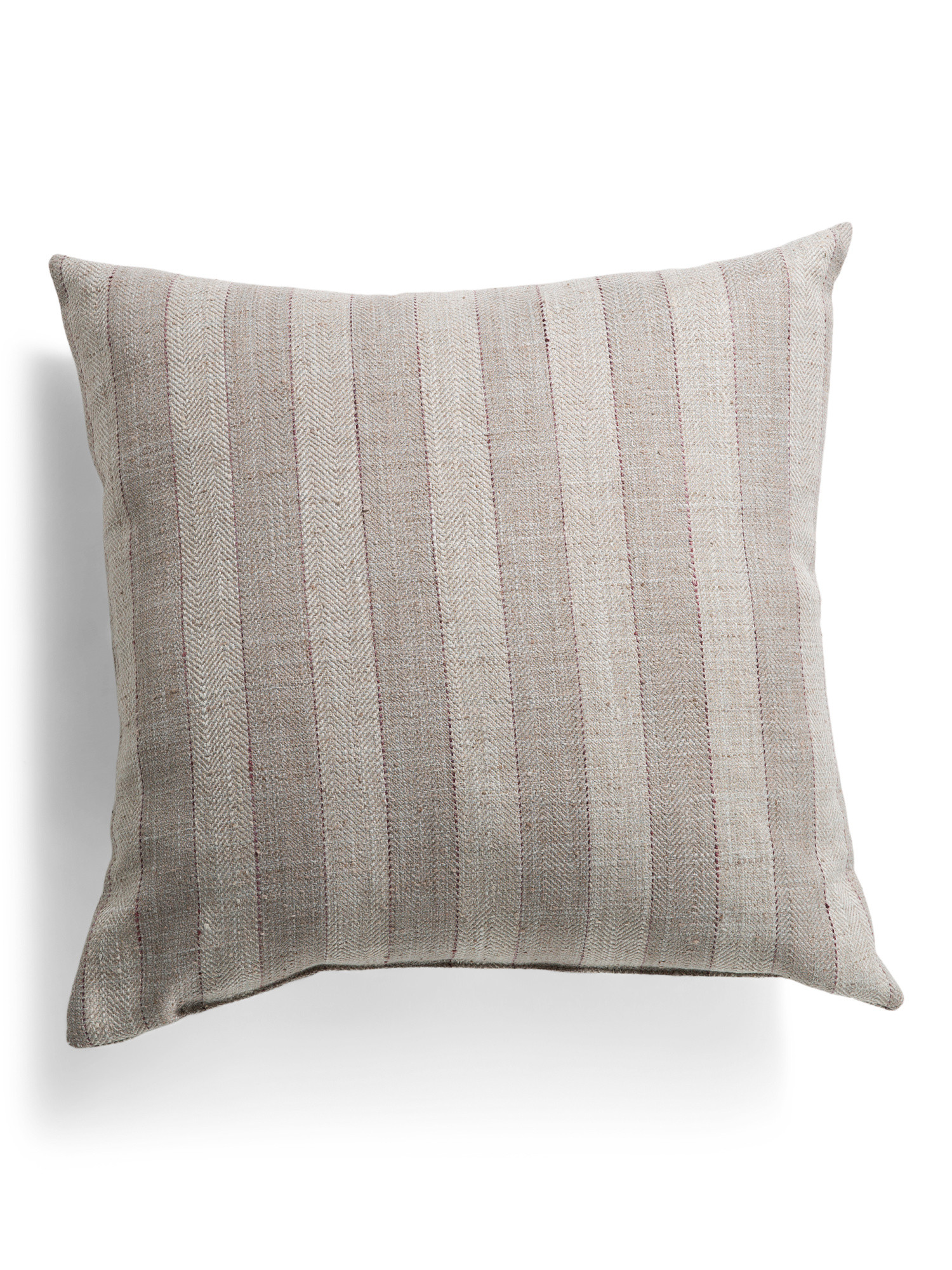 Made In Usa 22x22 Chevalier Shadow Stripe Feather Filled Pillow | TJ Maxx