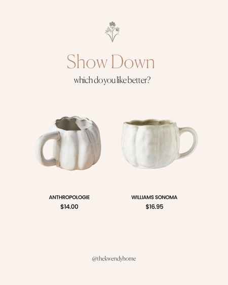 Found these pumpkin mugs and they’re so cute! Doesn’t the one from Anthropologie look similar to mine?? Pumpkin mugs. Mugs. Home decor. Fall decor. Fall mugs  

#LTKunder50 #LTKunder100 #LTKhome