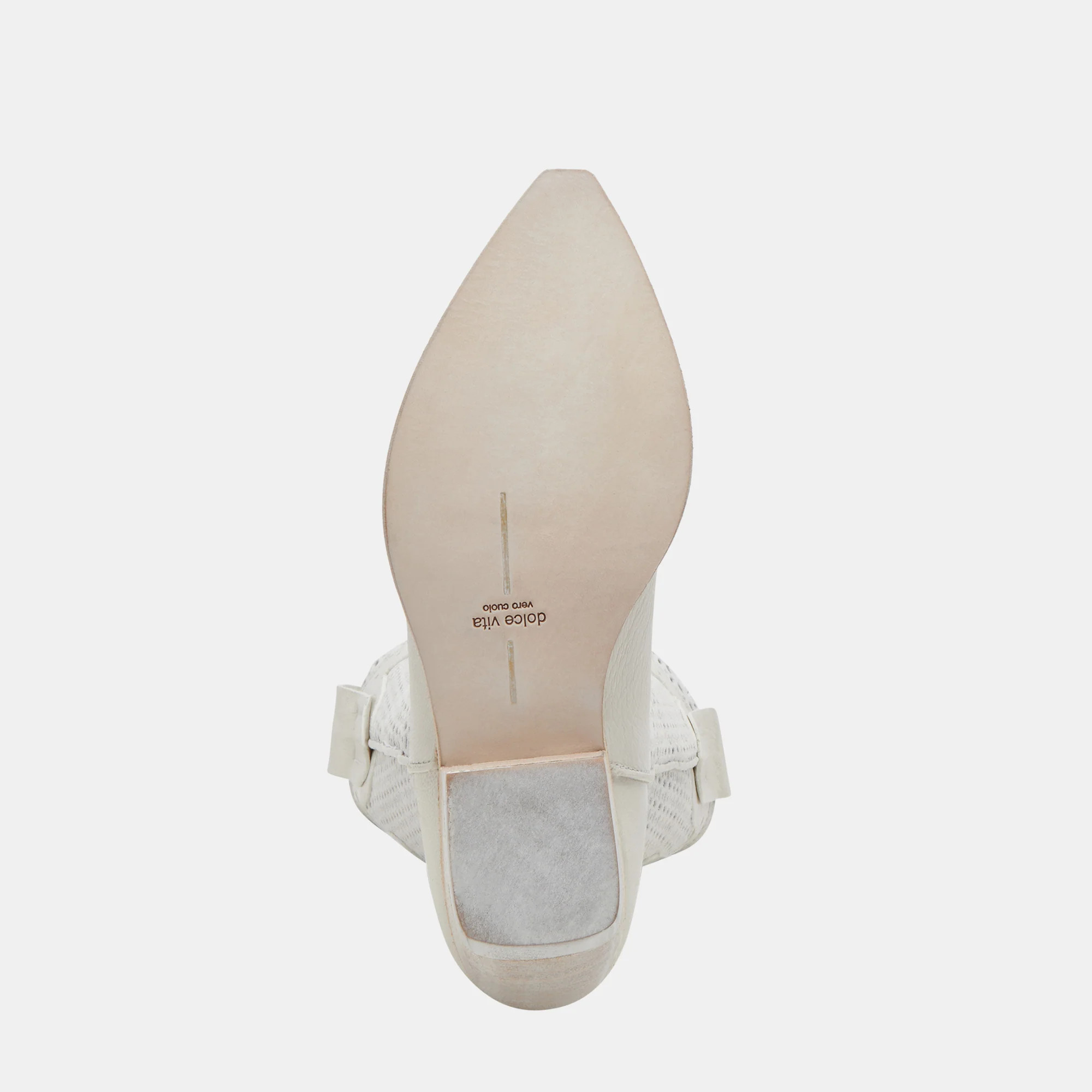 RANCH BOOTS IVORY LEATHER | DolceVita.com
