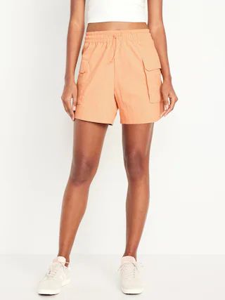 High-Waisted Cargo Utility Shorts -- 5-inch inseam | Old Navy (US)