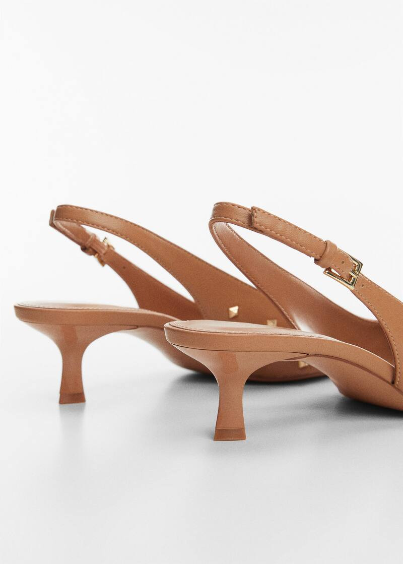 Studded slingback shoes -  Women | Mango USA | MANGO (US)