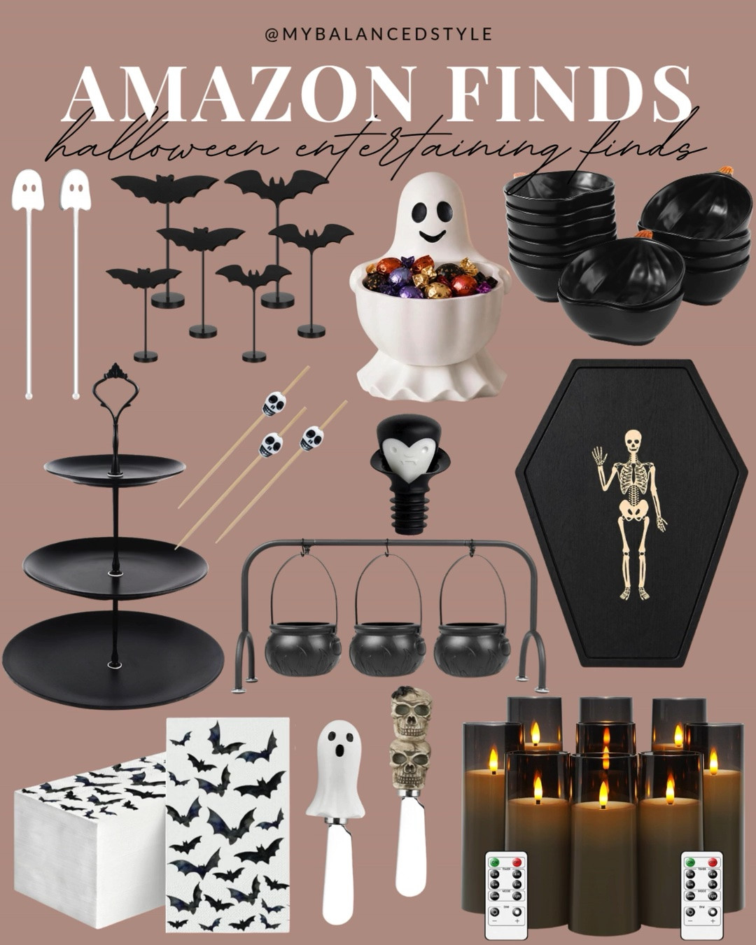 Amazon Halloween entertaining essentials

Halloween party decor
Spooky serving essentials
Halloween table decorations
Festive drinkware and glasses
Halloween serving trays
Spooky charcuterie accessories
Halloween cocktail essentials
Festive appetizer plates
Halloween hosting must haves
Spooky entertaining finds

#LTKSeasonal #LTKSaleAlert