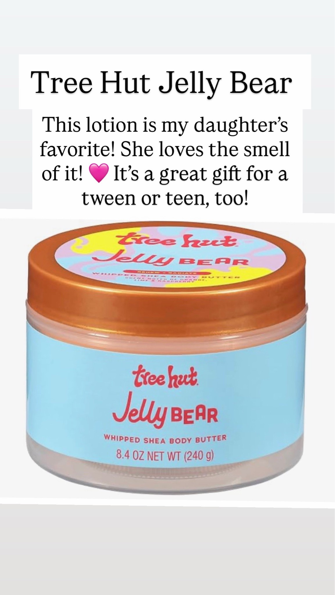 Tree Hut Jelly Bear lotion

#LTKBeauty