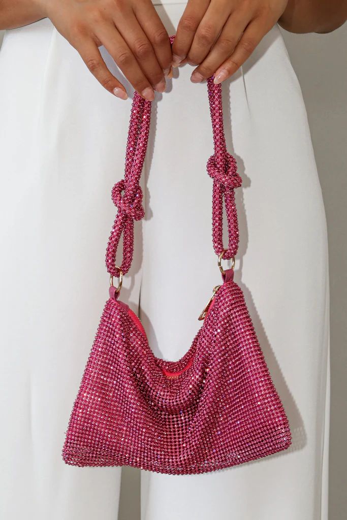 Ripley Embellished Shoulder Bag - Pink | Petal & Pup (US)