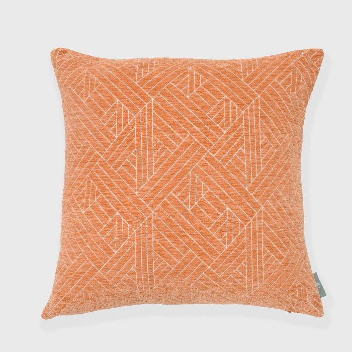 18"x18" Anke Chenille Woven Square Throw Pillow - freshmint | Target