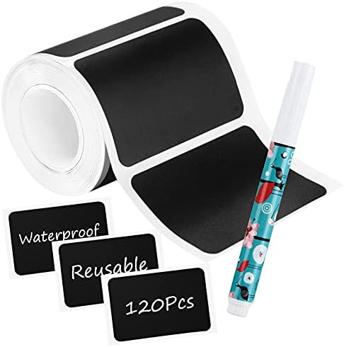 Amazon.com : Chalkboard Labels, Waterproof Blackboard Reusable Sticker Label with 1 Erasable Chal... | Amazon (US)