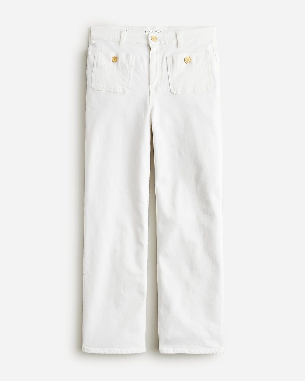 Sailor slim wide-leg jean in white | J.Crew US