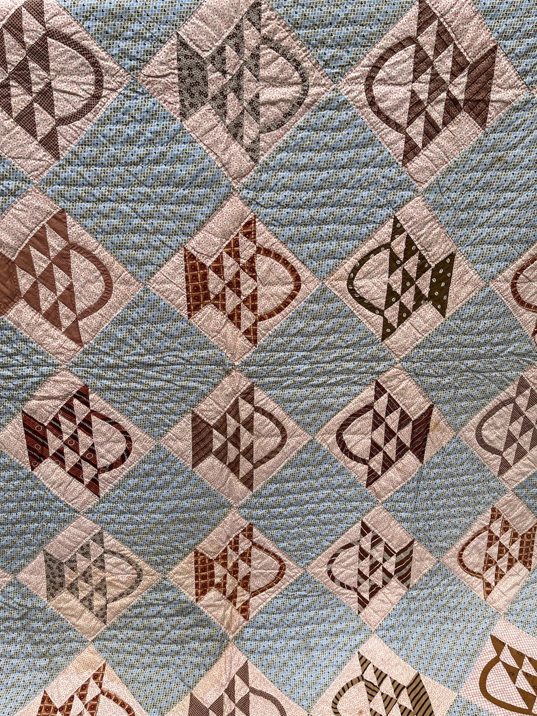 Vintage Basket Quilt Blocks Recently Finished in Quilt - Etsy | Etsy (US)