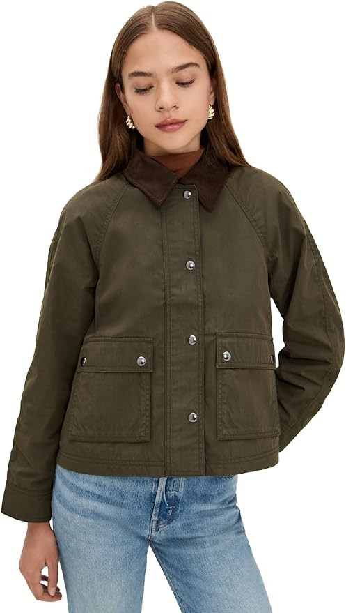 Madewell Women's Waxed Zip-Front Jacket | Amazon (US)
