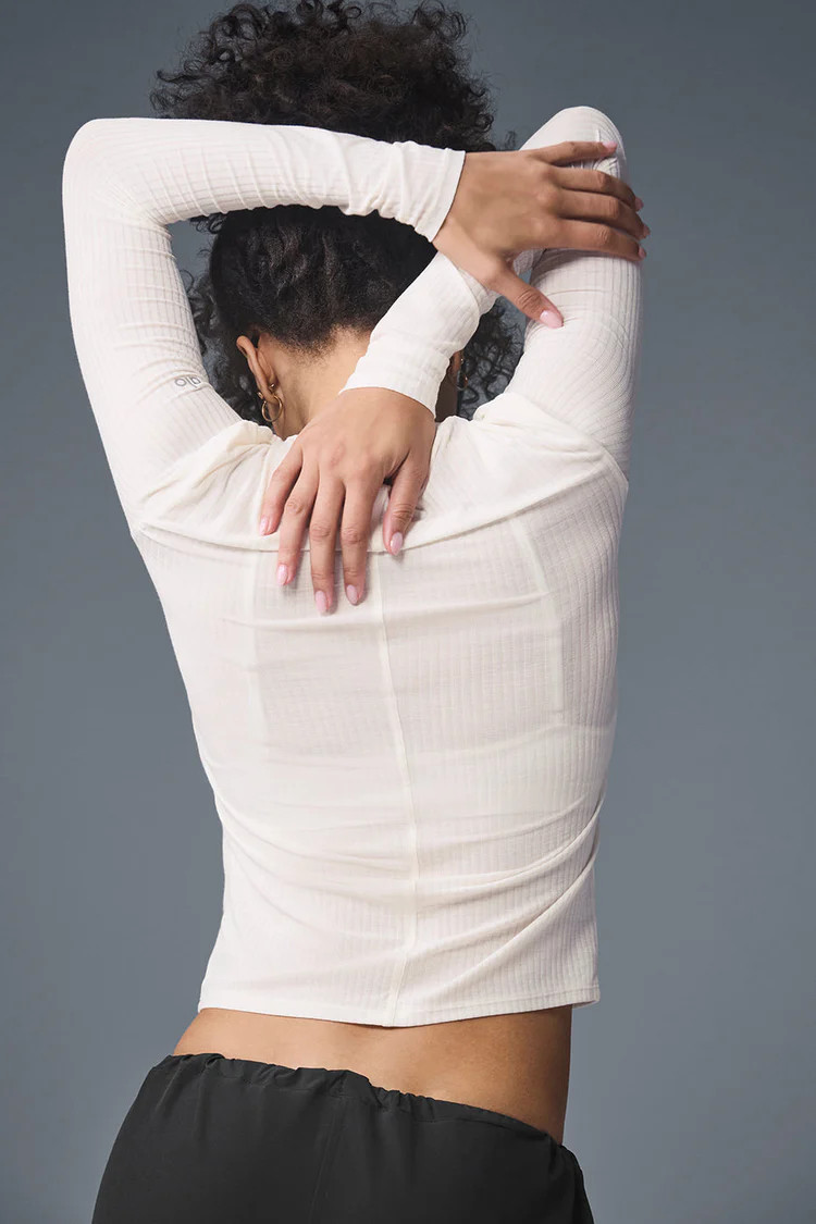 Ribbed Sea Coast Long Sleeve | Alo Yoga (US)