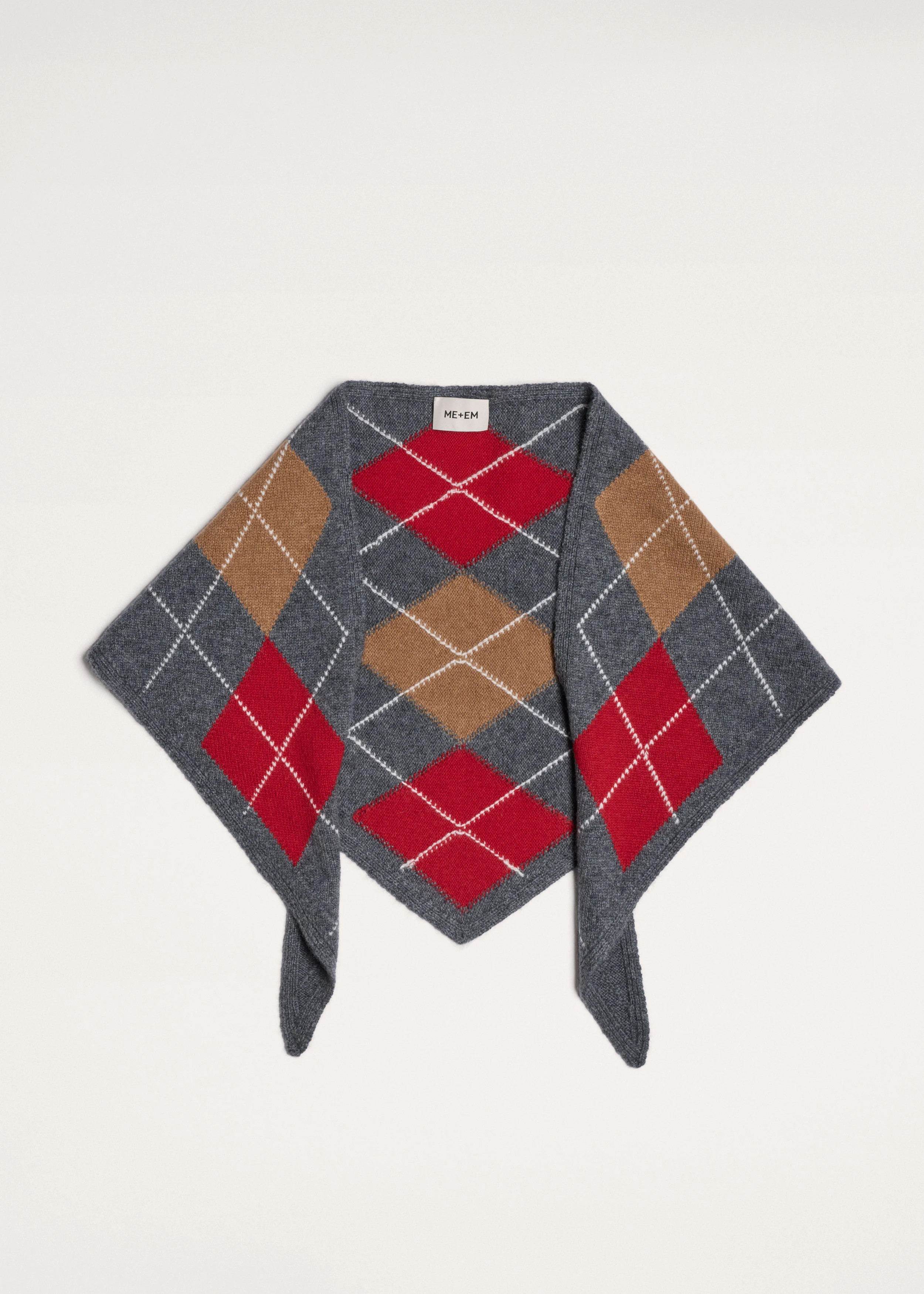 Triangle Argyle Scarf | ME+EM US