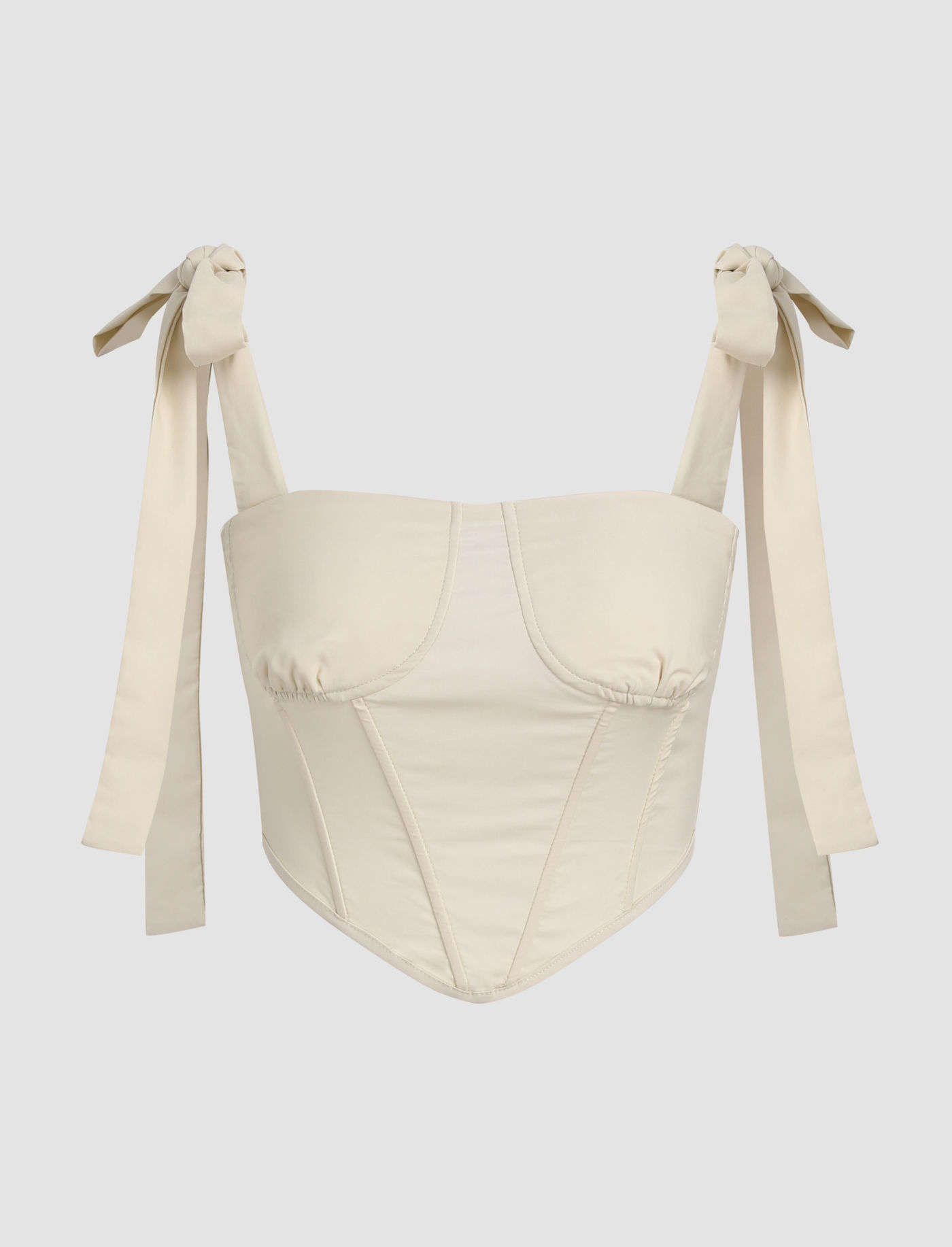 Bow Straps Corset Cami | Cider