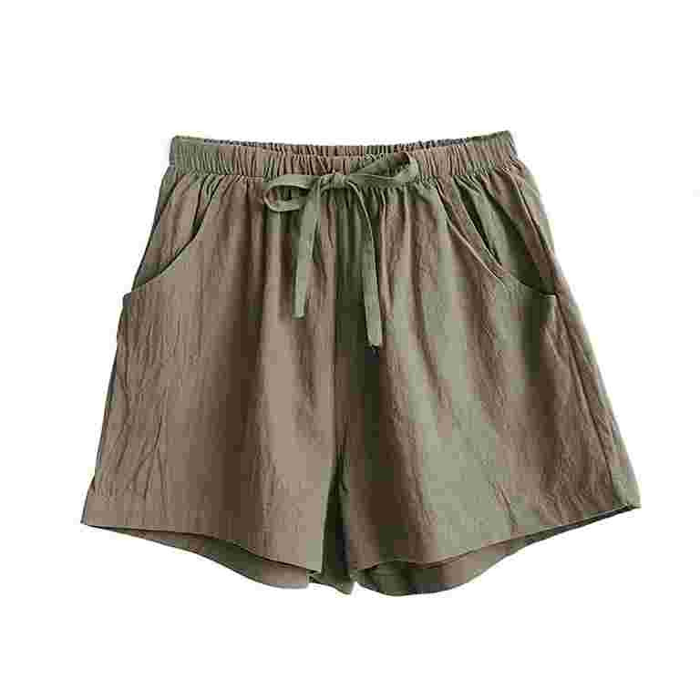 WTXUE Wide Leg Pants, Bell Bottoms Cotton And Linen Shorts for Women To Wear Thin A-Line Wide-Leg... | Walmart (US)