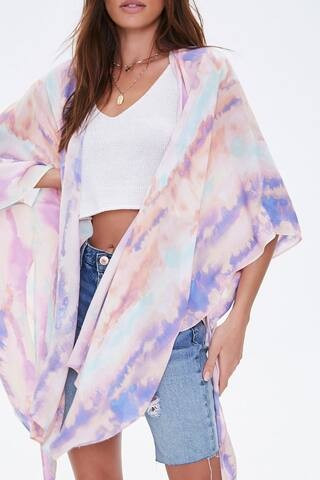 Watercolor Open-Front Cardigan | Forever 21 (US)