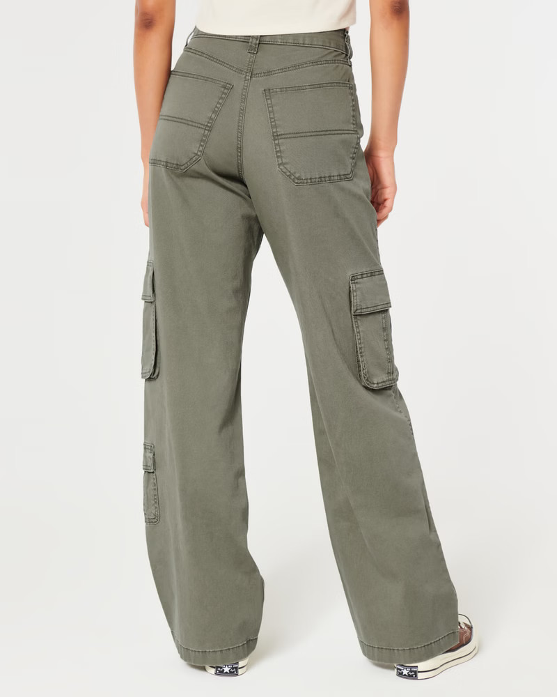 Ultra High-Rise Baggy 3-Pocket Cargo Pants | Hollister (US)