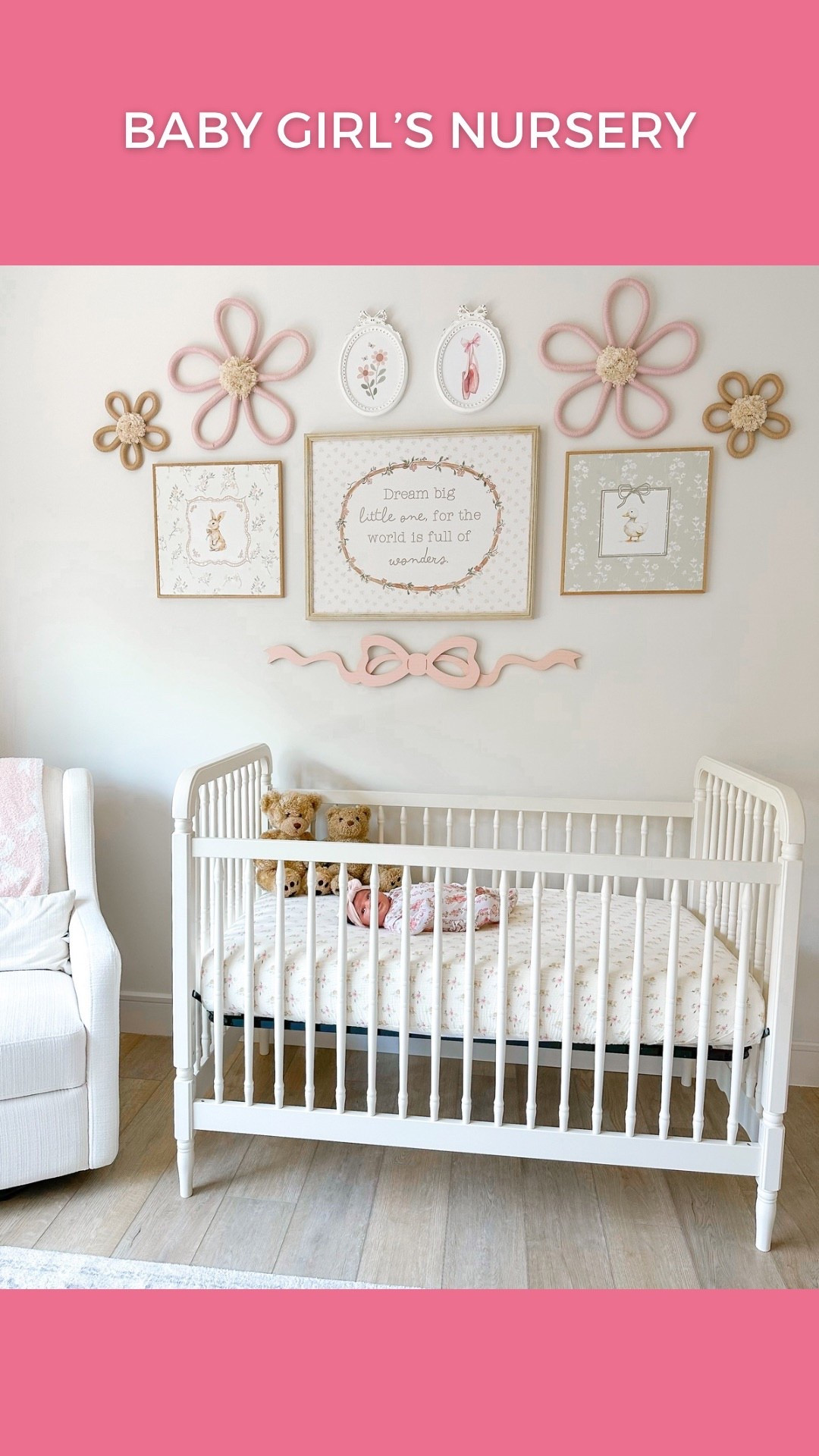 Baby girl nursery / Vintage and storybook nursery theme
