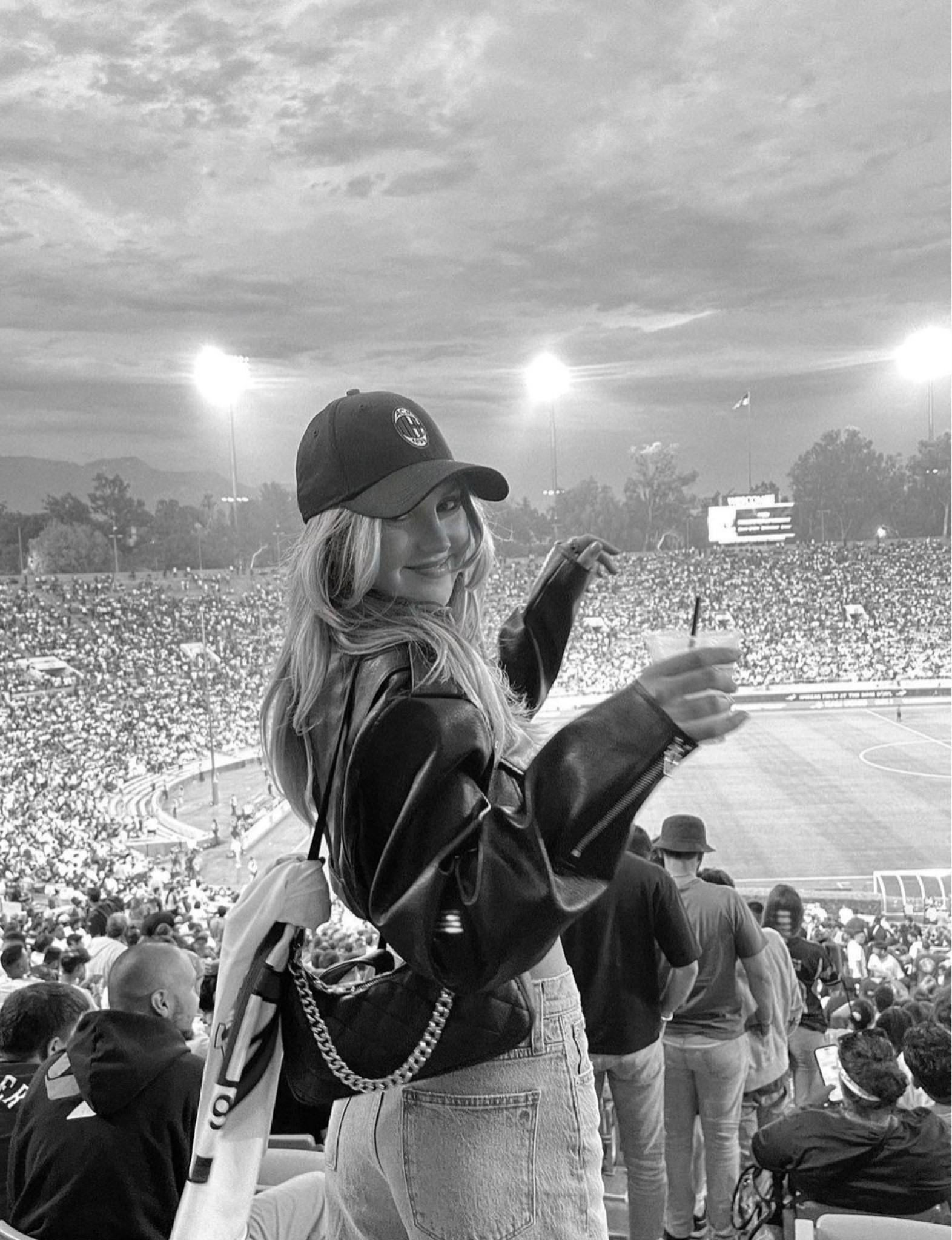 Sport game outfit inspo - trending fashion - casual outfit ideas - leather jacket outfits - styling tips - chic accessories - sporting event outfits 

#LTKFind #LTKSeasonal #LTKstyletip