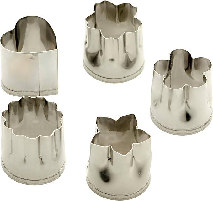 StarPack Vegetable Cutter Shapes Set (5 Piece) - Mini Cookie Cutters, Vegetable Shape Cutters for... | Amazon (US)