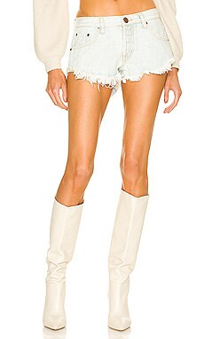 One Teaspoon Dukes Low Waist Mini Denim Shorts in Florence from Revolve.com | Revolve Clothing (Global)