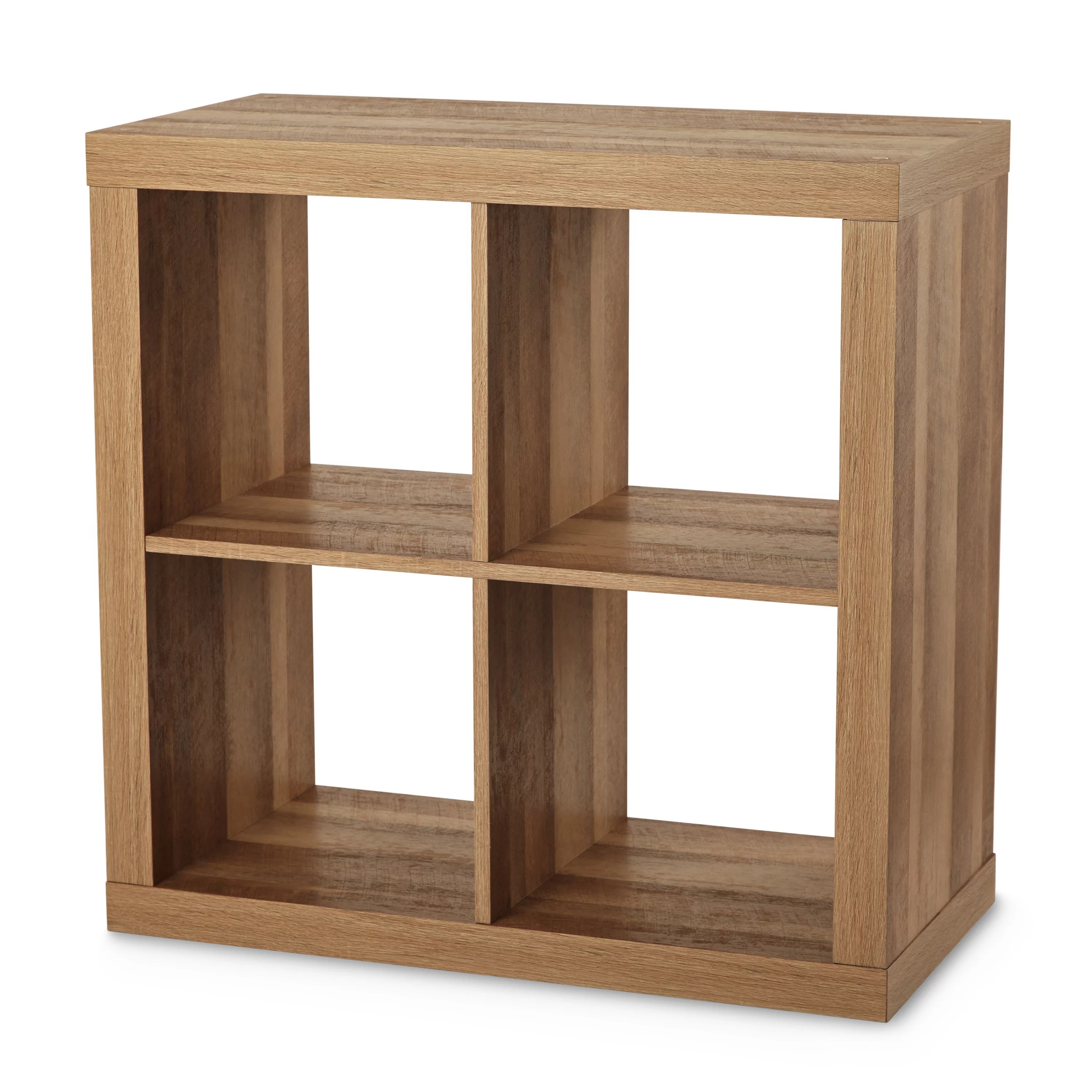 Better Homes & Gardens Square 4-Cube Organizer, Weathered | Walmart (US)