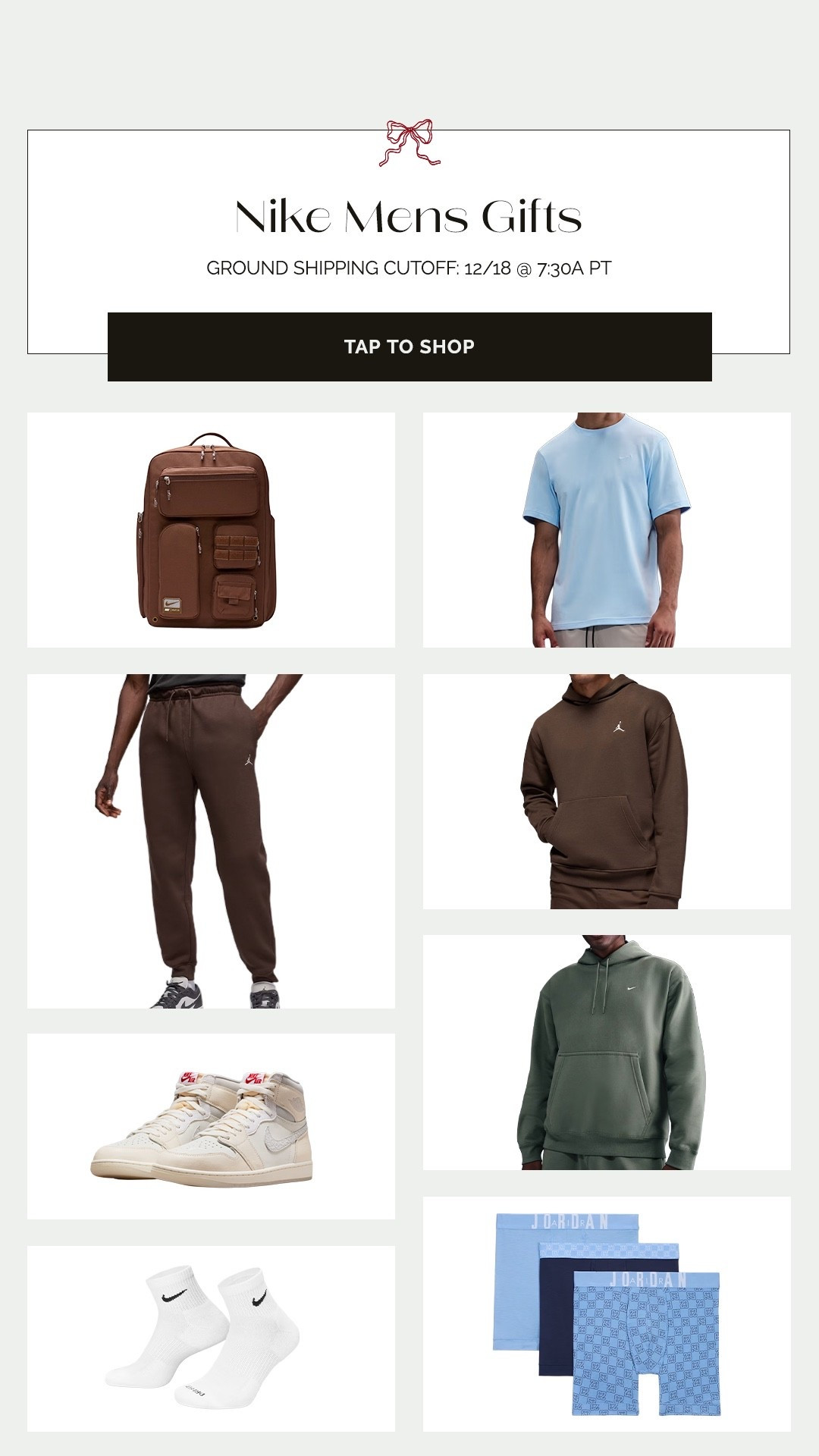 Nike Mens new arrivals and gift ideas!! 

Boxers, active wear, mens gift guide, gift guide for him, joggers, backpack, sneakers 

#LTKGiftGuide #LTKFindsUnder100 #LTKHoliday