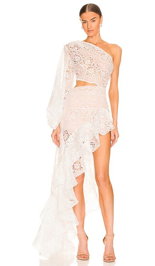 Adele Gown in White | Revolve Clothing (Global)