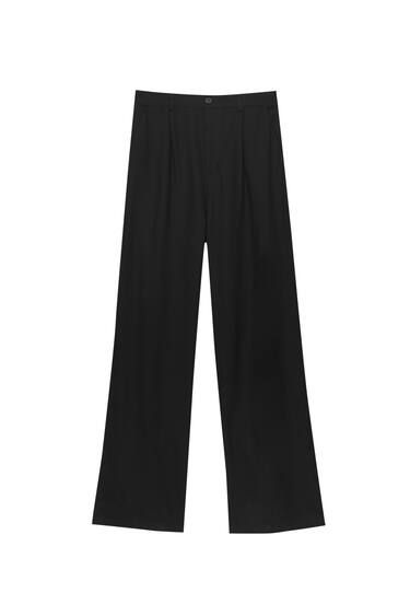 SMART STRAIGHT-LEG RUSTIC TROUSERS | PULL and BEAR UK