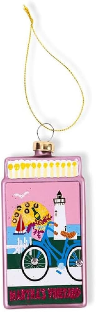 Furbish Glass Tree Decoration Decorative Hanging Ornament, Festive Stocking Stuffer - Martha's Vi... | Amazon (US)