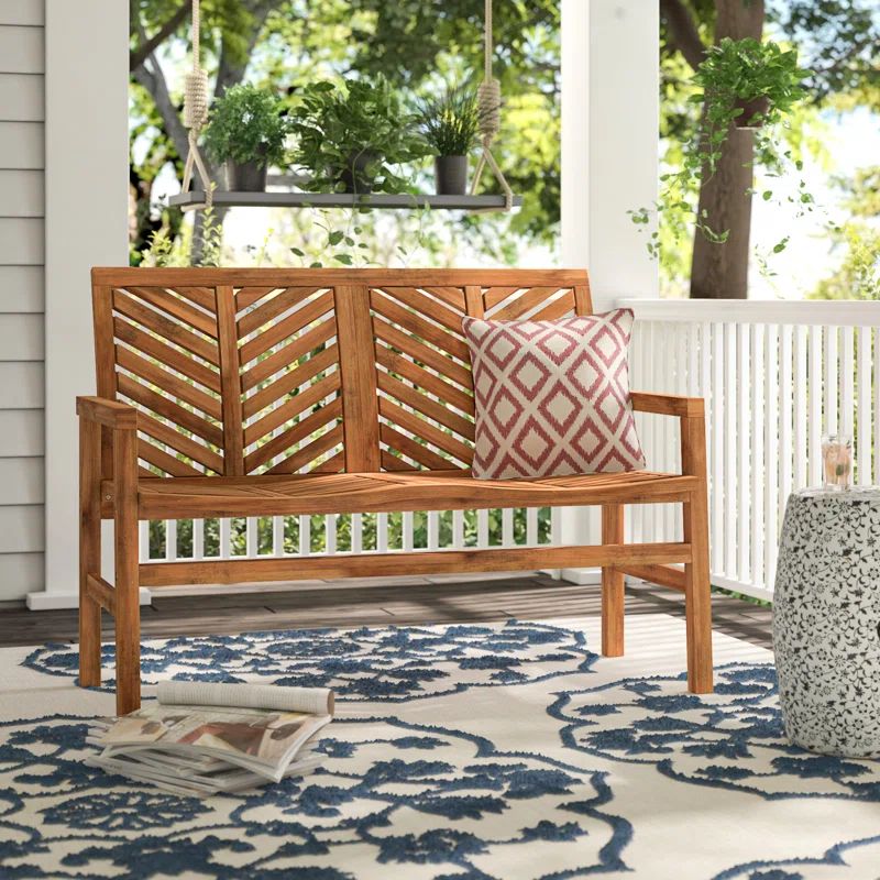 Harbison Acacia Outdoor Bench | Wayfair North America