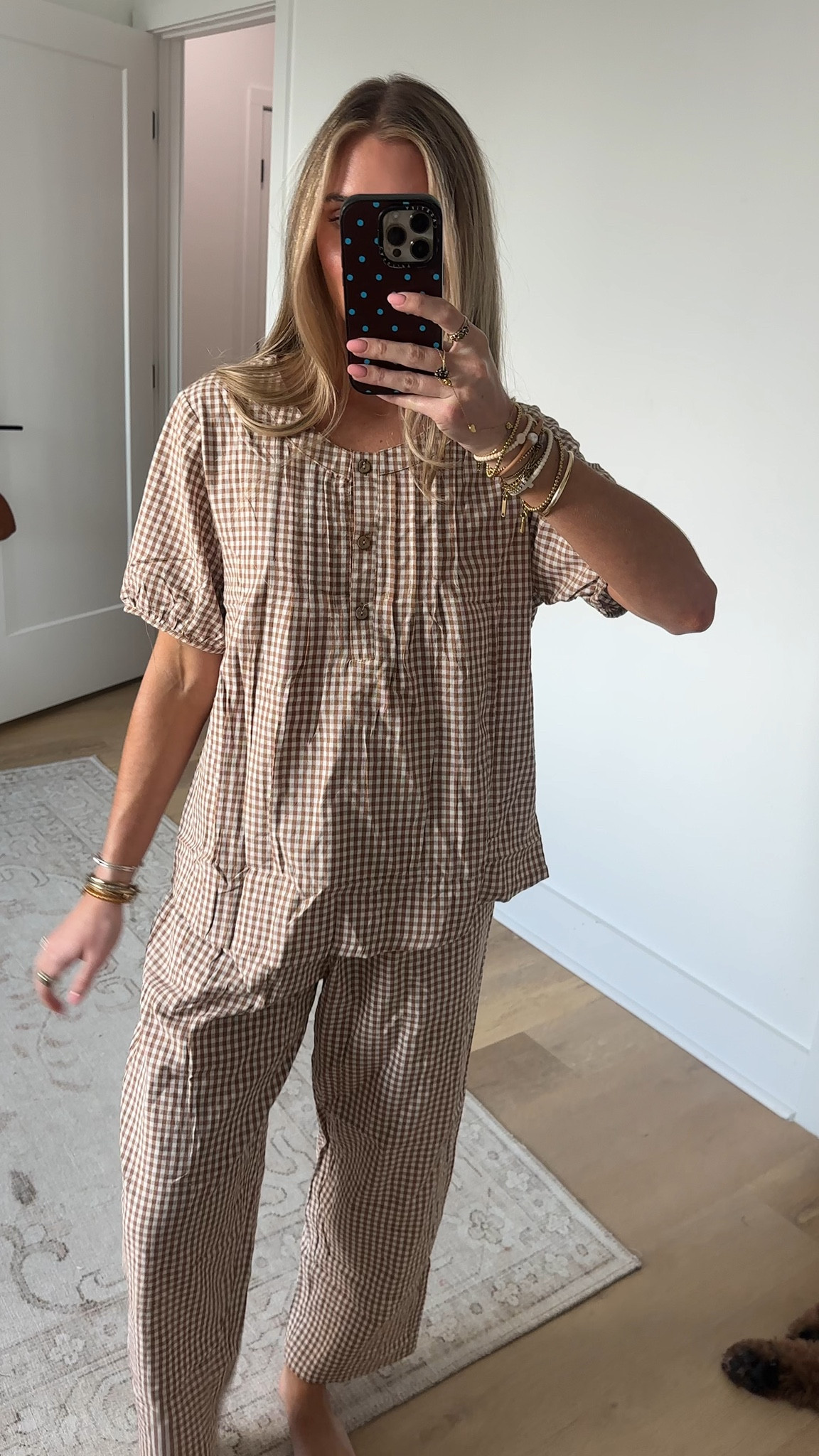 Amazon size small Tanming Womens 2 Set Gingham Pajama Set Half Sleeve Shirt Wide Leg Pants Y2K Cotton Matching Lounge Set Beach Outfits

#LTKootd #LTKSaleAlert #LTKdayinmylife