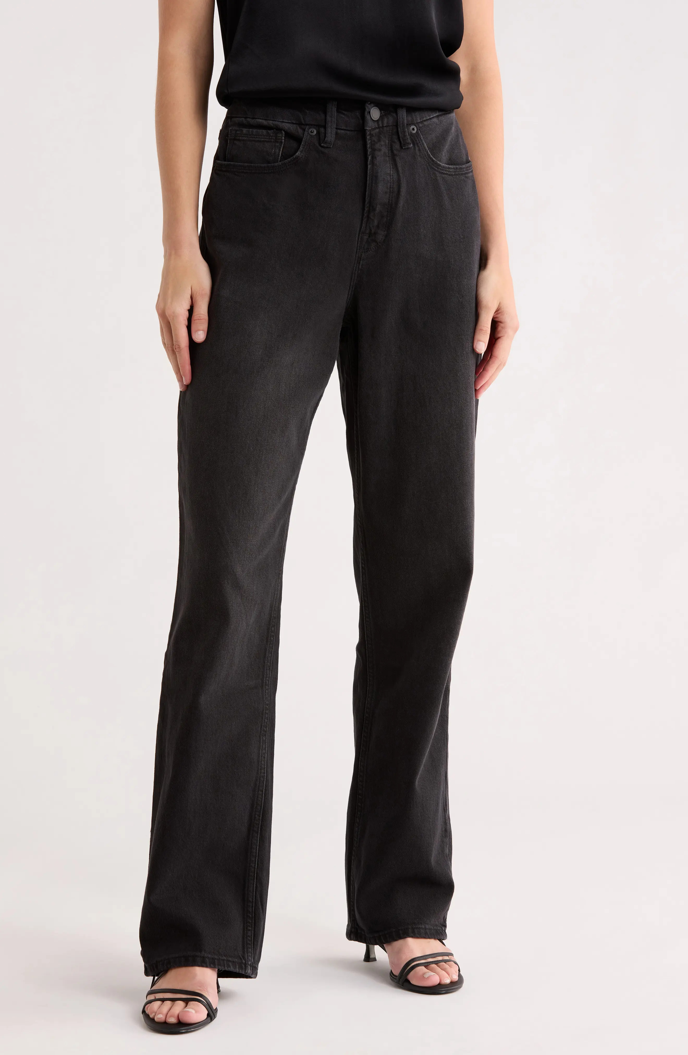 Good American Good '90s Ripped High Waist Relaxed Jeans (Women) | Nordstromrack | Nordstrom Rack
