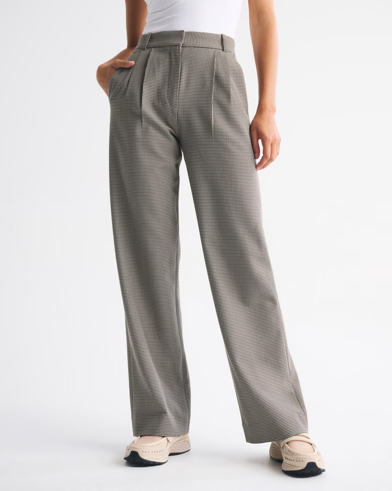A&F Sloane Tailored Wide Leg Pant | Abercrombie & Fitch (US)