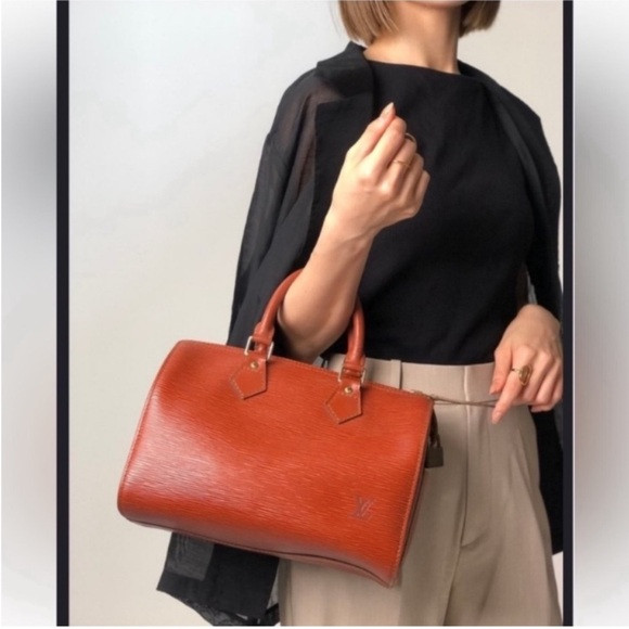 Authentic Louis Vuitton Kenya Speedy 25 satchel bag brown Epi leather small | Poshmark