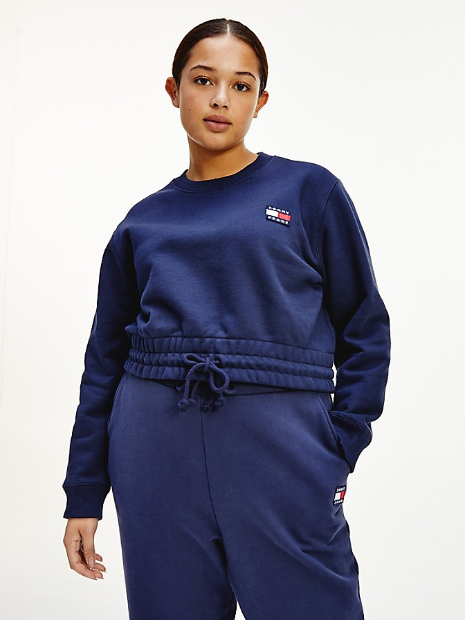 Curve Organic Cotton Badge Sweatshirt | Tommy Hilfiger (US)