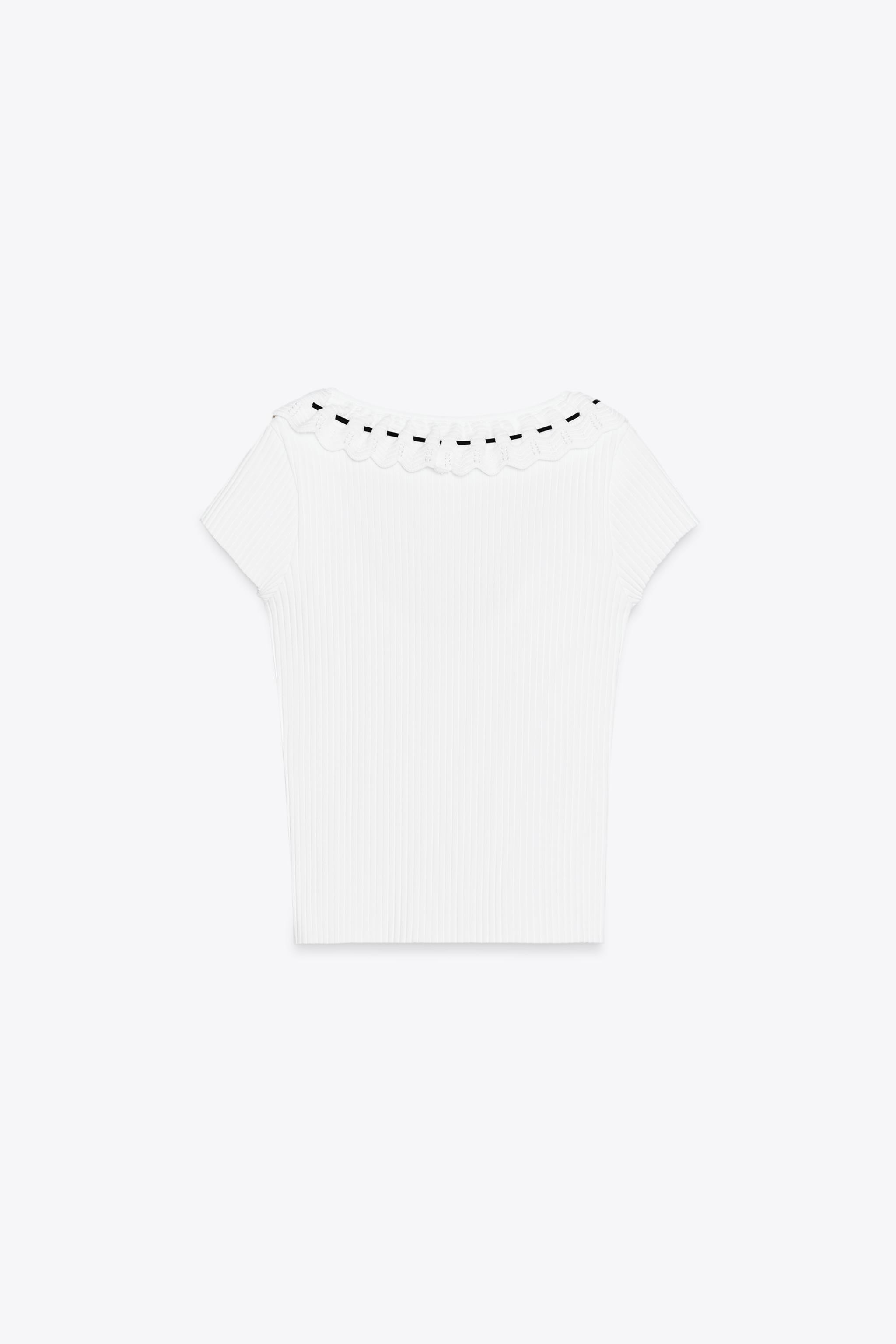 ROMANTIC RIBBED T-SHIRT | Zara US