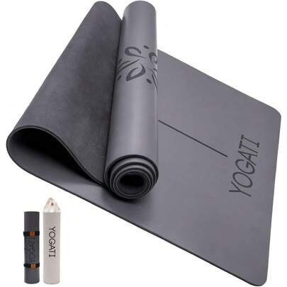 Yoga Mat With Yoga Bag And Carry Strap. Non-Slip Rubber Yoga Mat For Women And Men With Alignment Marks. Perfect Hot Yoga Mat For Home Workout. Ideal | SHEIN