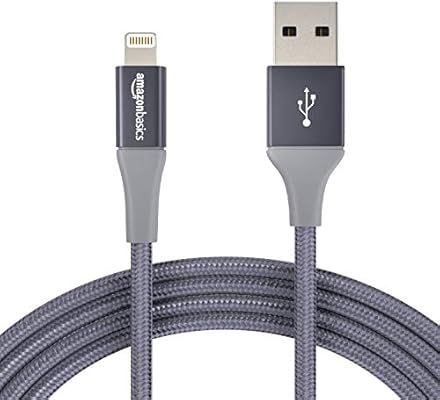 Amazon Basics Double Braided Nylon Lightning to USB Cable, Advanced Collection, MFi Certified App... | Amazon (US)