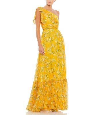 Floral One Shoulder Bow Maxi Dress | Bloomingdale's (US)