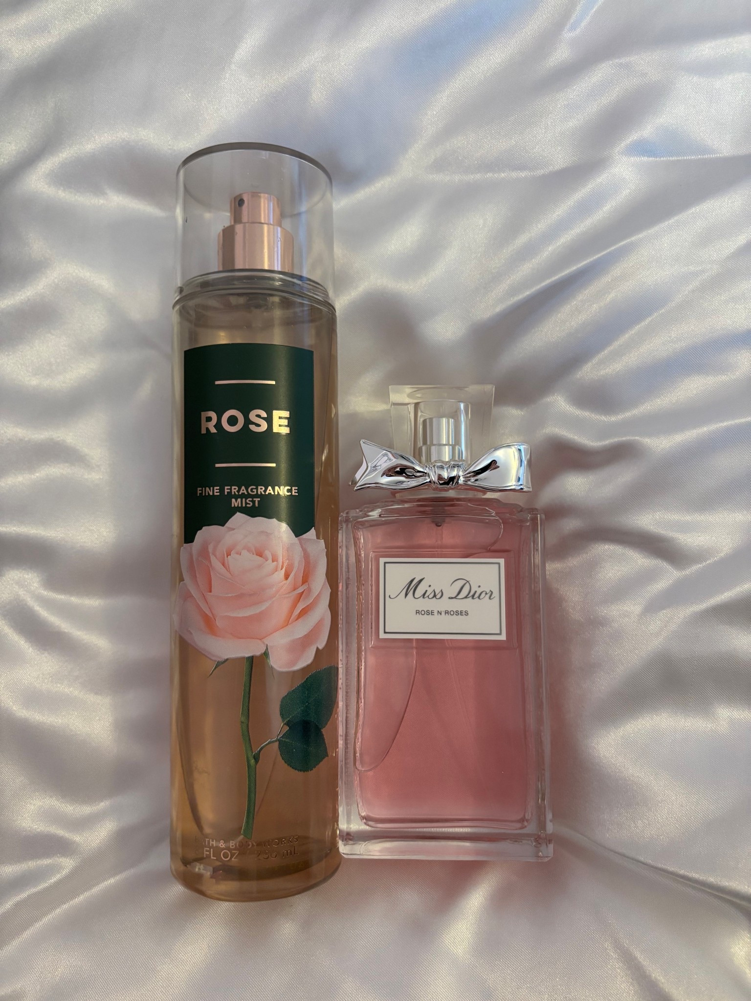 My absolute favorite perfume combo! The Rose spray from Bath and Body Works pairs perfectly with Dior’s Rose N Roses perfume! I wear this combo everyday and get so many compliments💋💐🎀

#LTKBeauty