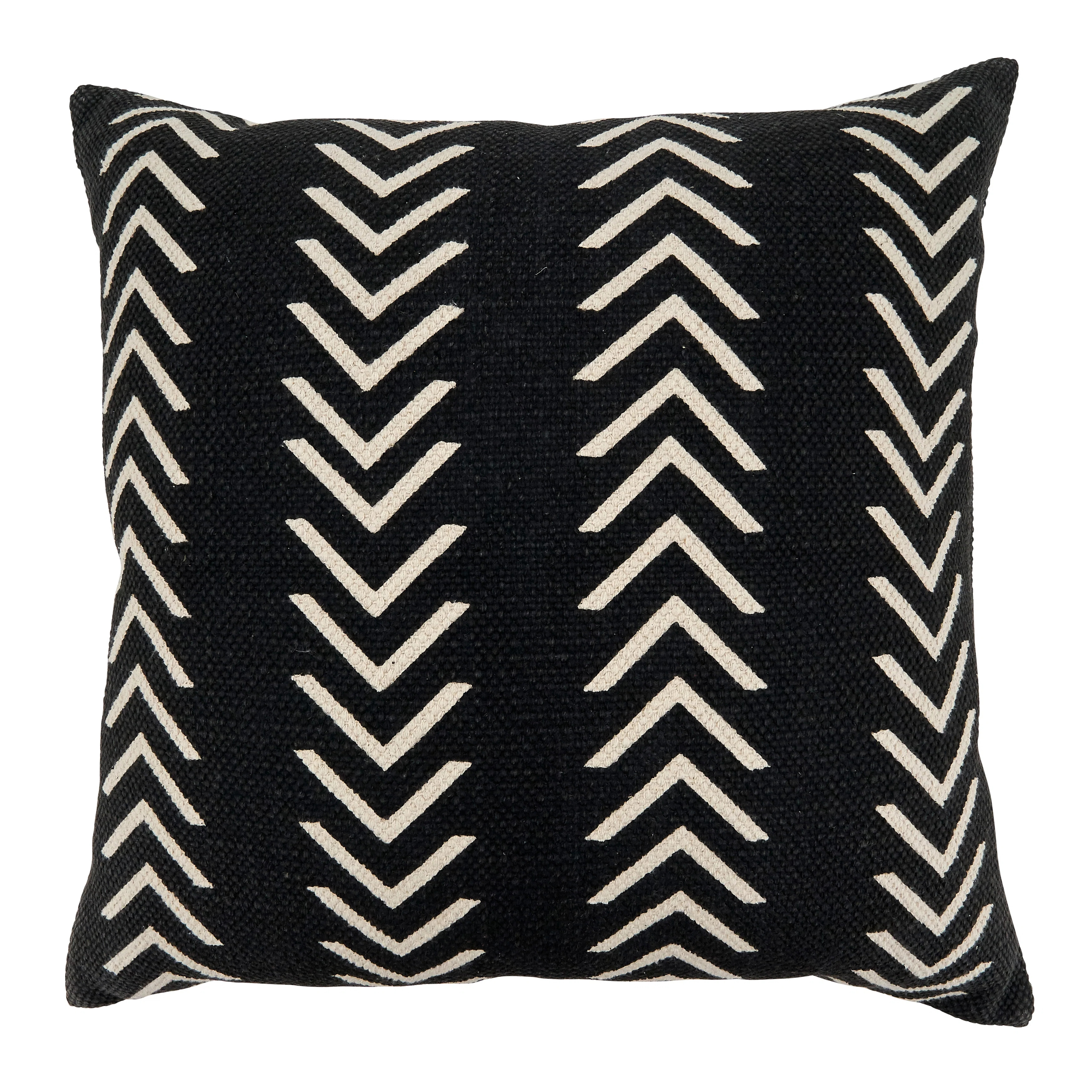 Saro Adah Collection Cotton Geometric 22" Throw Pillow Cover & Reviews | Wayfair | Wayfair North America