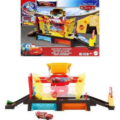 Disney and Pixar Cars Color Changer Race Ready Car Wash Playset & Color Changing Lightning McQuee... | Target