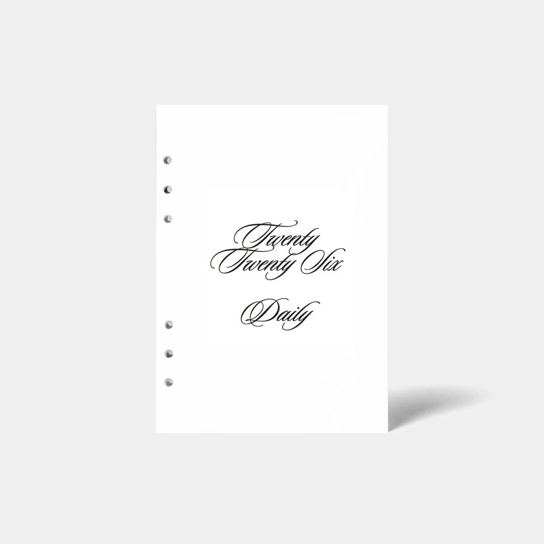 2026 Daily Planner Insert Jul-Dec (6-Ring) | STIL