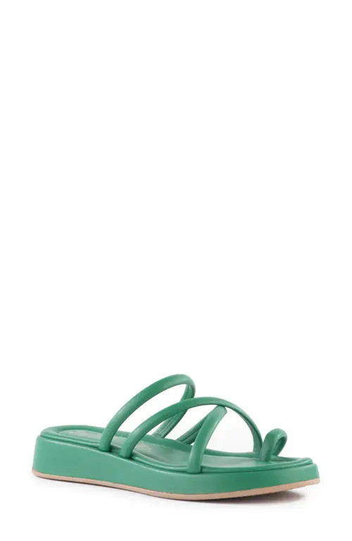 Seychelles Rule the World Platform Wedge Slide Sandal in Green at Nordstrom, Size 10 | Nordstrom