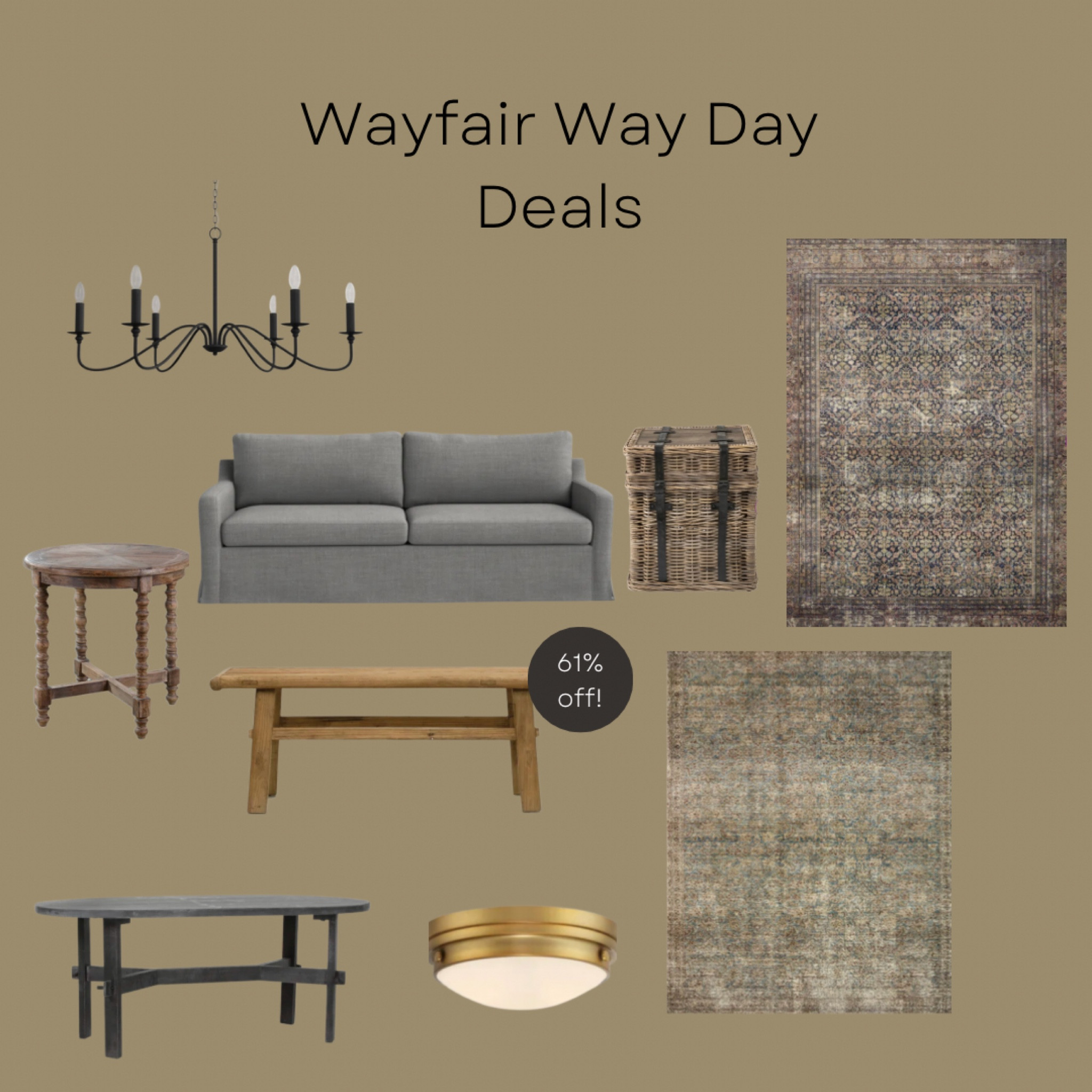 My Wayfair Way Day picks 

Extended Way Day sale! The Loloi cloud pile rugs are so soft! And the deal on this coffee table is so good! 

Couch, living room, home decor, amber interiors, loloi rugs, modern traditional, vintage look, coffee table, end table, sale 

#wayfair #ltksale

#LTKunder50 #LTKsalealert #LTKhome
