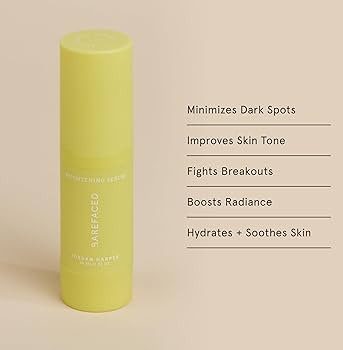 Barefaced Brightening Serum 1 Fl Oz Dark Spot Corrector with Kojic Acid, Arbutin, Azelaic Acid & ... | Amazon (US)
